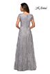 La Femme 27837 Sequin Lace Short Sleeve Dress