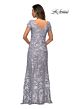 La Femme 27842 Beaded Lace Scoop Neck Dress