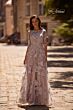 La Femme 27854 Illusion Neckline Embroidered Dress