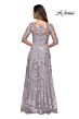 La Femme 27854 Illusion Neckline Embroidered Dress