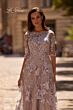 La Femme 27854 Illusion Neckline Embroidered Dress