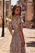 La Femme 27854 Illusion Neckline Embroidered Dress