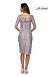 La Femme 27895 Elbow-Length Sleeve Embroidered Dress