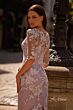 La Femme 27895 Elbow-Length Sleeve Embroidered Dress