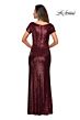 La Femme 27916 Scoop Neckline Sequin Dress