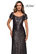 La Femme 27916 Scoop Neckline Sequin Dress