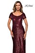 La Femme 27916 Scoop Neckline Sequin Dress