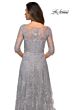 La Femme 27942 Illusion Neckline Sequin Lace Dress