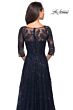 La Femme 27942 Illusion Neckline Sequin Lace Dress