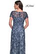 La Femme 27956 Bateau Neck Floral Dress