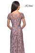 La Femme 27956 Bateau Neck Floral Dress