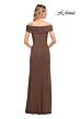 La Femme 27959 Off The Shoulder Jersey Dress