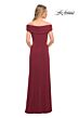 La Femme 27959 Off The Shoulder Jersey Dress