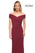 La Femme 27959 Off The Shoulder Jersey Dress