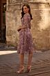 La Femme 27971 Illusion Sleeves Embroidered Dress