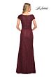 La Femme 27982 Portrait Neckline Lace Dress