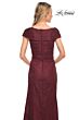 La Femme 27982 Portrait Neckline Lace Dress