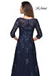 La Femme 28000 V-Neck Embroidered Dress