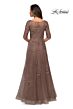 La Femme 28036 Boat Neckline Lace Dress