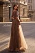 La Femme 28036 Boat Neckline Lace Dress
