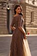 La Femme 28036 Boat Neckline Lace Dress