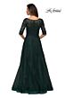 La Femme 28036 Boat Neckline Lace Dress