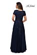 La Femme 28037 Short Sleeves Floral Dress