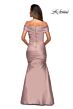 La Femme 28047 Off The Shoulder Ruched Dress