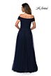 La Femme 28051 Off The Shoulder Sparkle Dress