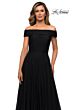 La Femme 28051 Off The Shoulder Sparkle Dress