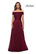 La Femme 28051 Off The Shoulder Sparkle Dress