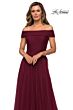 La Femme 28051 Off The Shoulder Sparkle Dress