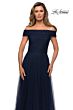 La Femme 28051 Off The Shoulder Sparkle Dress