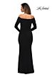 La Femme 28054 Long Sleeve Off The Shoulder Dress