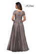 La Femme 28091 Portrait Neckline Lace Dress