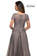 La Femme 28091 Portrait Neckline Lace Dress