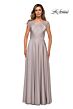 La Femme 28100 Cap Sleeve Scoop Neck Dress