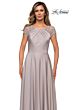 La Femme 28100 Cap Sleeve Scoop Neck Dress