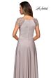 La Femme 28100 Cap Sleeve Scoop Neck Dress