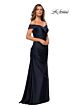 La Femme 28103 Off The Shoulder Ruched Dress