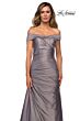 La Femme 28103 Off The Shoulder Ruched Dress