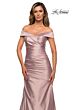 La Femme 28103 Off The Shoulder Ruched Dress