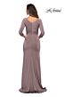 La Femme 28197 Wrap Skirt Three Quarter Sleeve Dress