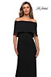 La Femme 28209 Overlay Bodice Off The Shoulder Dress