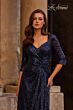 La Femme 27930 Court Neckline Sequin Dress