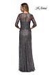 La Femme 27930 Court Neckline Sequin Dress