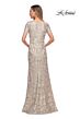La Femme 29161 Bateau Neckline Embroidered Dress