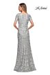 La Femme 29161 Bateau Neckline Embroidered Dress