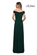 La Femme 29168 Ruched Bodice Off The Shoulder Dress