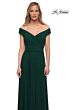 La Femme 29168 Ruched Bodice Off The Shoulder Dress